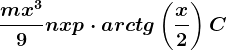 \fracmx^39+nx+p\cdot arctg\left ( \fracx2 \right )+C