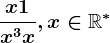 \fracx+1x^3+x, x\in \mathbbR^*
