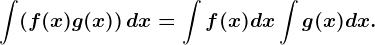 \int (f(x)+g(x))\, dx=\int f(x)dx+\int g(x)dx.