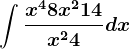 \int \fracx^4+8x^2+14x^2+4dx