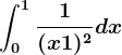 \int0^1\frac1(x+1)^2dx