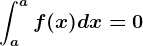 \inta^af(x)dx=0