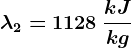 \lambda 2=1128\: \frackJkg