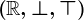 \left(\mathbbR,\bot ,\top\right)