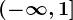 \left(-\infty,1\right]
