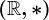 \left ( \mathbbR,* \right )