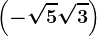 \left ( -\sqrt5+\sqrt3 \right )