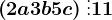 \left ( 2a+3b+5c \right )\vdots 11