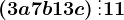 \left ( 3a+7b+13c \right )\vdots 11