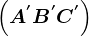 \left ( A^'B^'C^' \right )