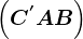 \left ( C^'AB \right )