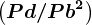 \left ( Pd/Pb^2+ \right )