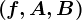 \left ( f, A, B \right )