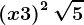 \left ( x+3 \right )^2+\sqrt5