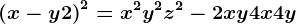 \left ( x-y+2 \right )^2=x^2+y^2+z^2-2xy+4x+4y