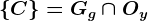 \left \ C \right \=Gg\cap Oy