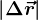 \left | \Delta \vecr \right |