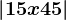 \left | 15x+45 \right |