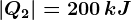 \left | Q2 \right |=200\, kJ