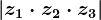 \left | z1\cdot z2 \cdot z3\right |