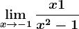 \limx--> -1\fracx+1x^2-1