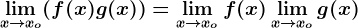 \limx--> xo(f(x)+g(x))=\limx--> xof(x)+\limx--> xog(x)