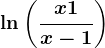 \ln\left ( \fracx+1x-1 \right )
