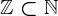 \mathbbZ\subset \mathbbN