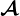 \mathcalA