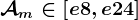 \mathcalAm\in \left [ e+8, e+24 \right ]