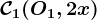 \mathcalC1(O1,2x)