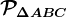 \mathcalP\Delta ABC