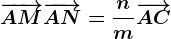 \overrightarrowAM+\overrightarrowAN=\fracnm\overrightarrowAC