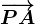 \overrightarrowPA