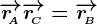 \overrightarrowr\! A +\overrightarrowr\! C =\overrightarrowr\! B 
