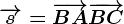 \overrightarrows=\overrightarrowBA+\overrightarrowBC