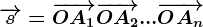 \overrightarrows=\overrightarrowOA1+\overrightarrowOA2+...+\overrightarrowOAn