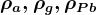 \rho a,\rho g,\rho Pb