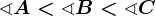 \sphericalangle A< \sphericalangle B < \sphericalangle C