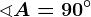 \sphericalangle A=90^\circ