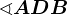\sphericalangle ADB