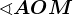 \sphericalangle AOM
