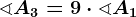 \sphericalangle A3 = 9\cdot\sphericalangle A1