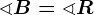 \sphericalangle B=\sphericalangle R