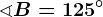 \sphericalangle B=125^\circ