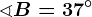 \sphericalangle B=37^\circ