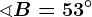 \sphericalangle B=53^\circ