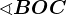 \sphericalangle BOC