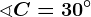 \sphericalangle C=30^\circ