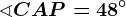 \sphericalangle CAP=48^\circ